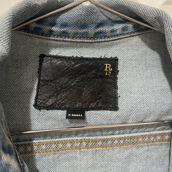 R13 Light Blue Denim Jacket - Picture 2 of 4